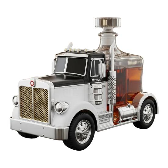 

Декантер для виски в виде грузовика Уникальный стеклянный декантер для виски, бурбона, текилы, ликера Подарок для дальнобойщиков, любителей бурбона A