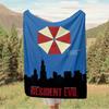 1pc Resident Evil Digital Printed Flannel Blanket, Super Soft Plush  Bed Cover,Blanket for Sofa, Bed, Office, 70175