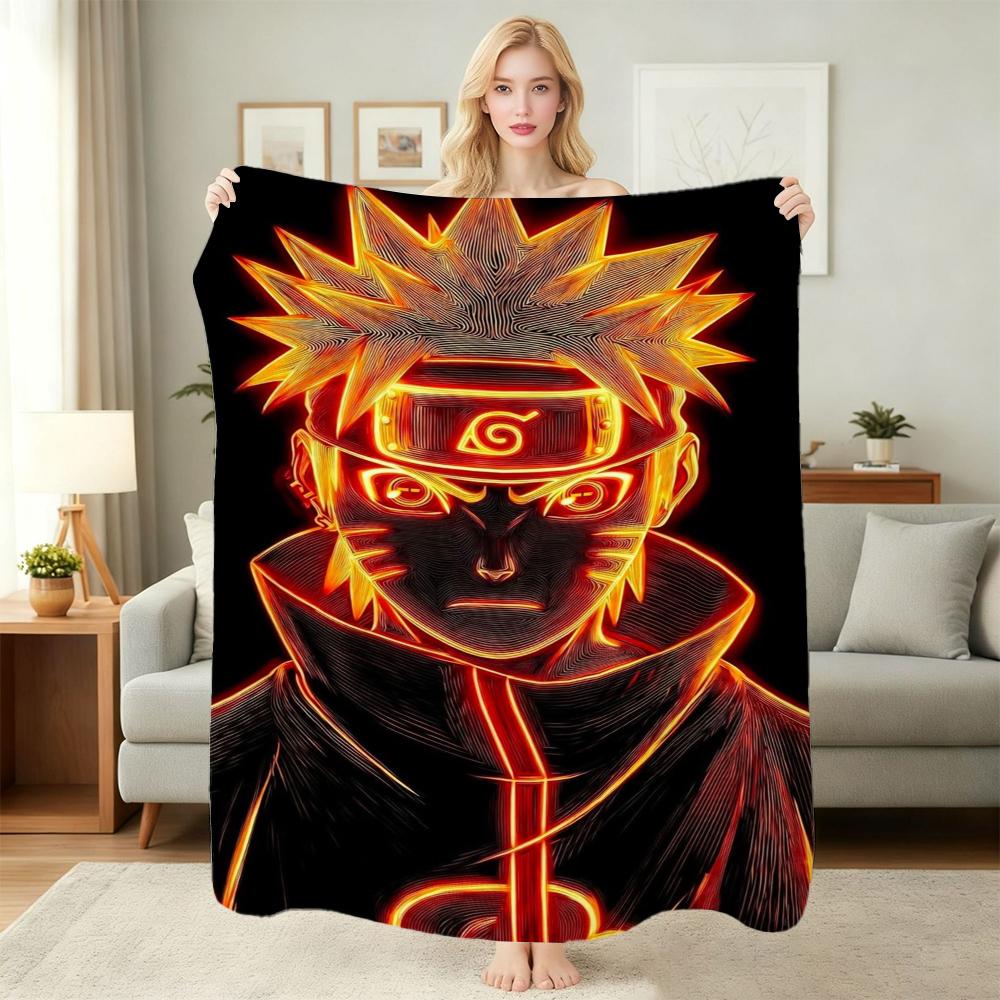 Naruto'S Akatsuki Members Theme Cute Flannel Blanket Machine Washable Fleece Blanket For Living Room Sofa Balcony Home Decor New Year Gift