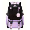 Large Capacity Schoolbag with Shoulder Strap; Student Three-piece Pencil Case Set