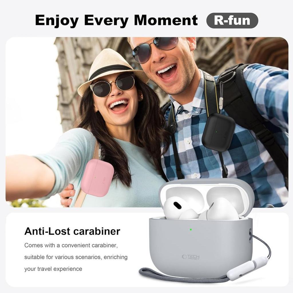 Etui ochronne silikonowe na słuchawki AirPods Pro 3 - czarne