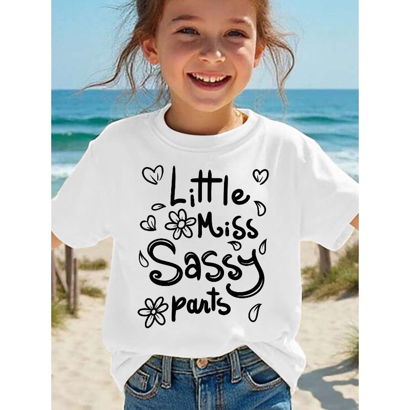 European sizes A stylish white children crew neck short sleeve printed T shirt Featuring adorable cartoon designs beloved by kids perfect all seasons
