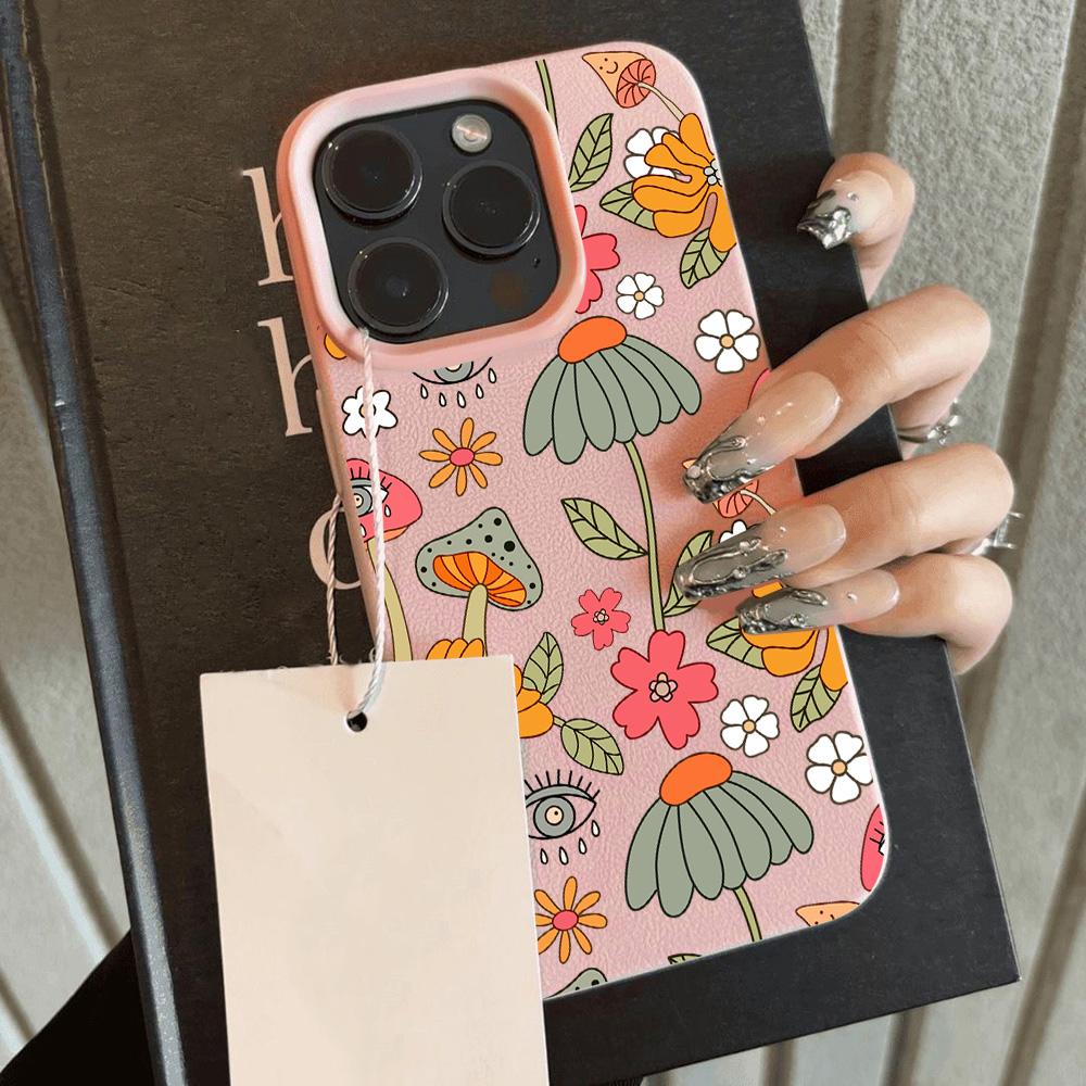 

HOT Cool Flower Peach Blossom Luxury Lichee leather pattern Phone Case For Redmi A5 A3 A1 14C 13 12 12C 10 9 8 K60 Ultra Cover Redmi 9T