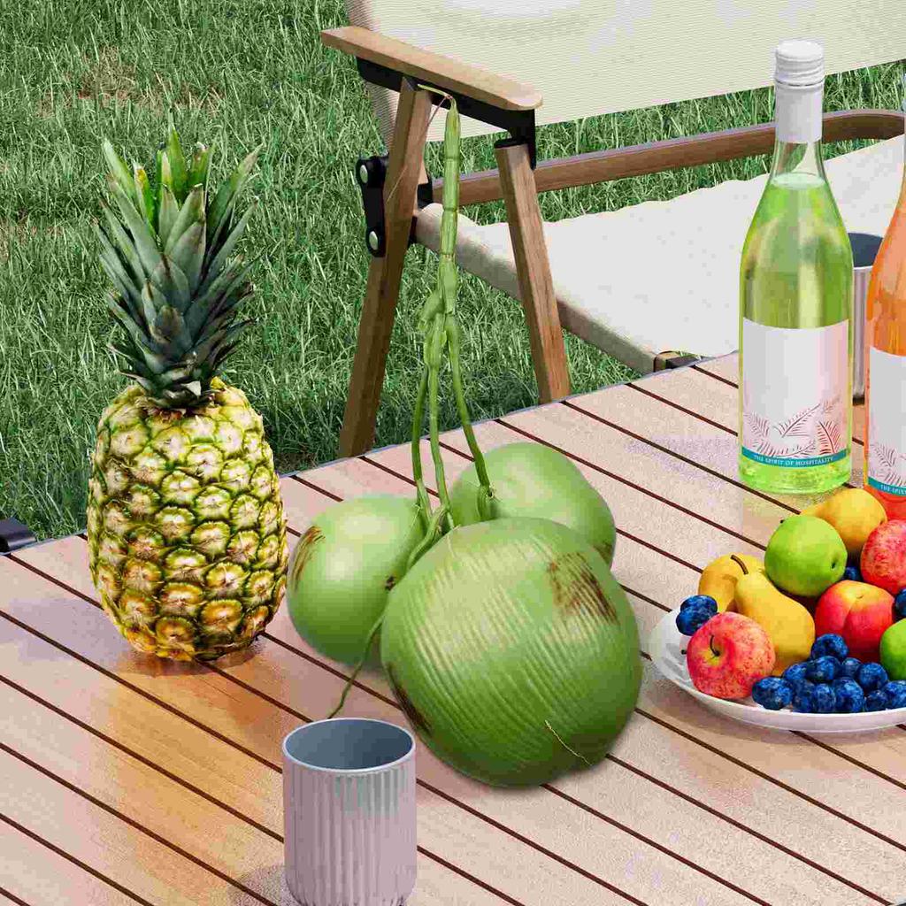 Leaves Artificial Coconut Banquet Organic Amino Plastic Coconuts Creative Fruit Ornament
