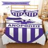 Anorthosis Famagusta FC Bedding Quilt Set Quilt Cover Pillowcase Home Decoration Birthday Gift (1 * duvet cover + 2 * pillowcase, without core)