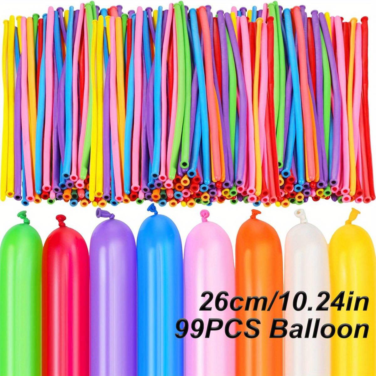 

99pcs 10.24inch Colorful Long Latex Balloons With Balloon Pump DIY Manual class Magic Twisting Balloon ZSY Other