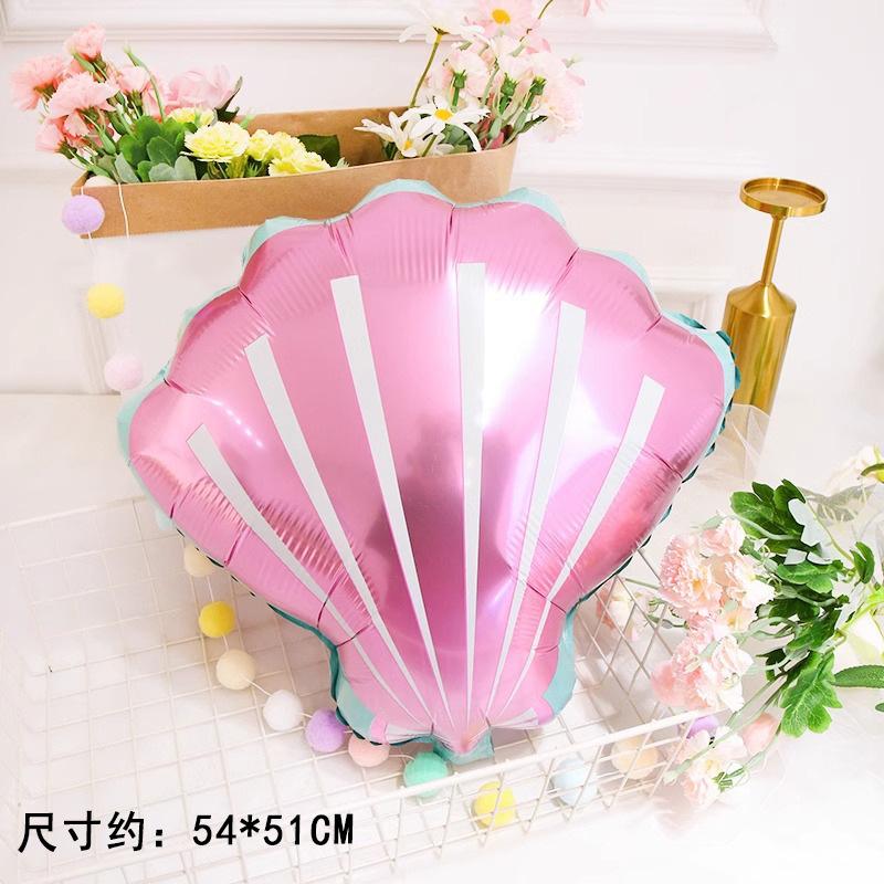 

Theme Scene Princess Girl Birthday Party Decoration Background Wall Pink shell