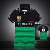 Nuova T-shirt da uomo a maniche corte Rl Racing Misto cotone Comodo Design classico