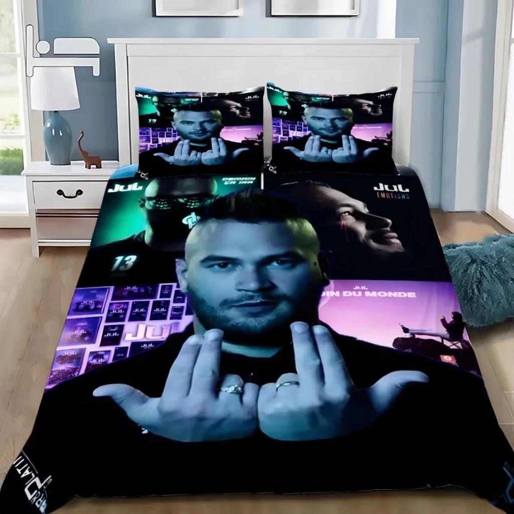 3D Print 2/3pcs JuL Bedding Sets Skin Friendly Soft JuL C'est Pas Duvet Covers Comfortable And Lovely Suitable For All Ages