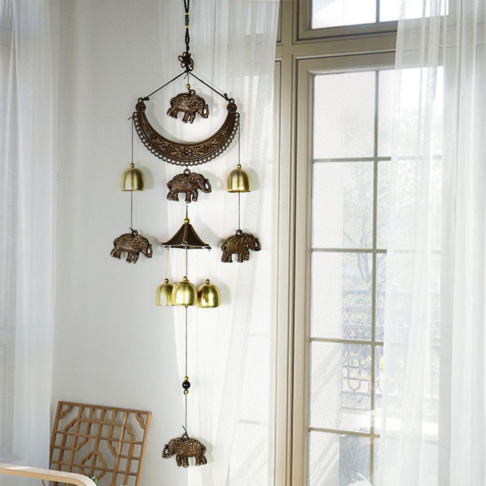 

Винтажный сплав бронза колокольчики украшение дома многоколокольчик крыльцо дверь окно подвеска настенный ремесло девушки декор комната подарок