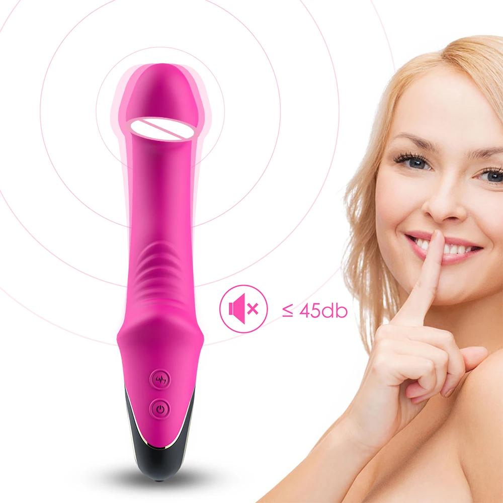 Powerful 9 Modes Vibrator Automatic Telescopic G-Spot Clitoris Stimulator Female Masturbation Sex Toys For Women Adults Shop 18+