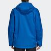 Adidas Logo Print Comfortable Casual Sports Long Sleeve Windbreaker Men Outerwear Blue CY1888