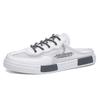 Men Breathable Mesh Half Slippers Covered Toe Beach Mules Casual Board Shoes Summer Sandals 38-45