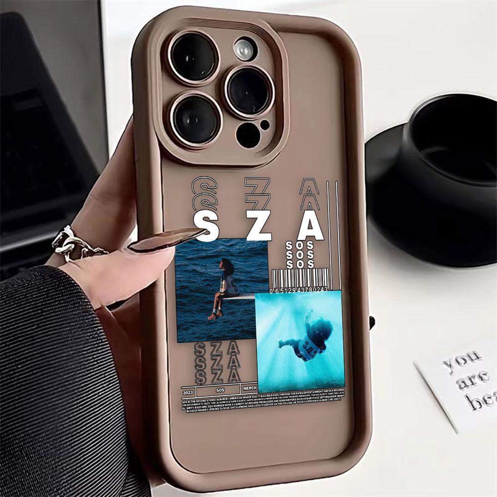 

Singer SOS SZA Phone Case For iphone Apple 17 AIR 16 16E 11 12 13 14 15 XR Plus Pro Max Silicone Case Funda DIY Shell Cover IPHONE17