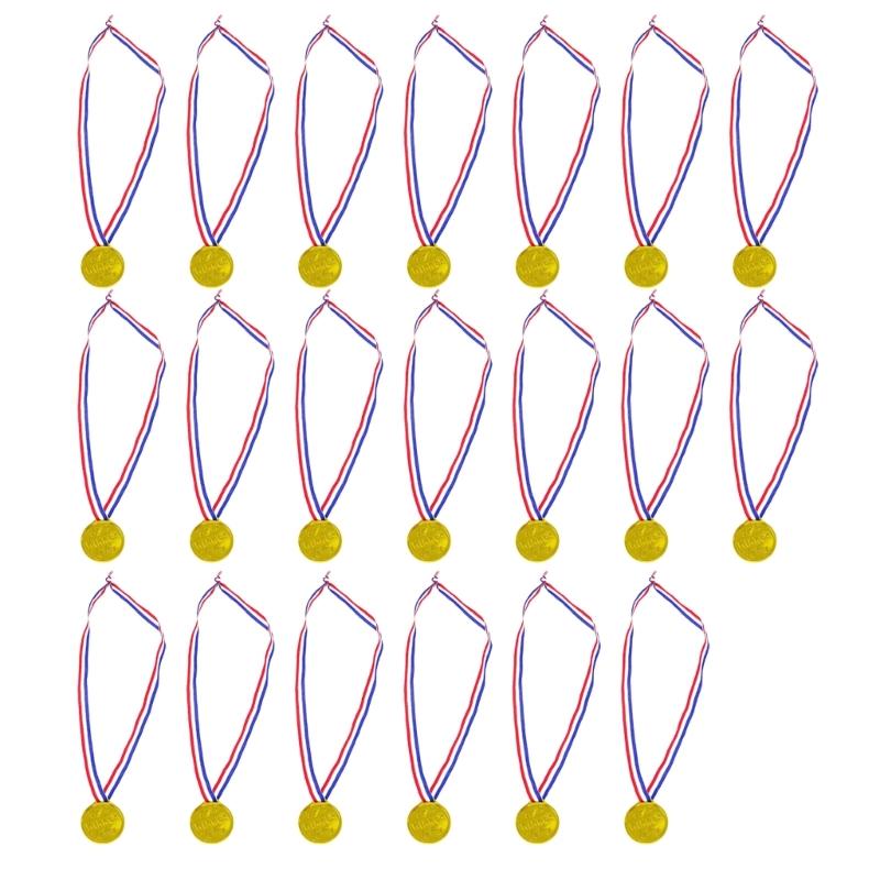 Plastikmedaillen Sportwettkampfmedaillen Schulpreis Sportauszeichnung Medaillen Auszeichnungsmedaillen mit Band für Wettkampfsport