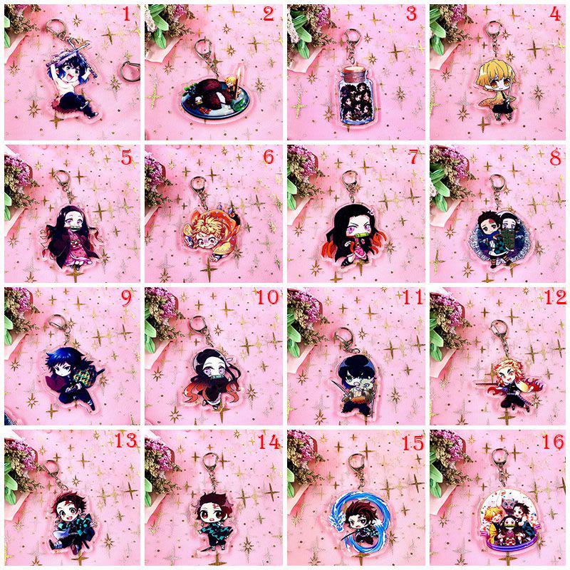 Breloc Demon Slayer Acrilic Robust și Clar Pentru Fanii Kimetsu No Yaiba