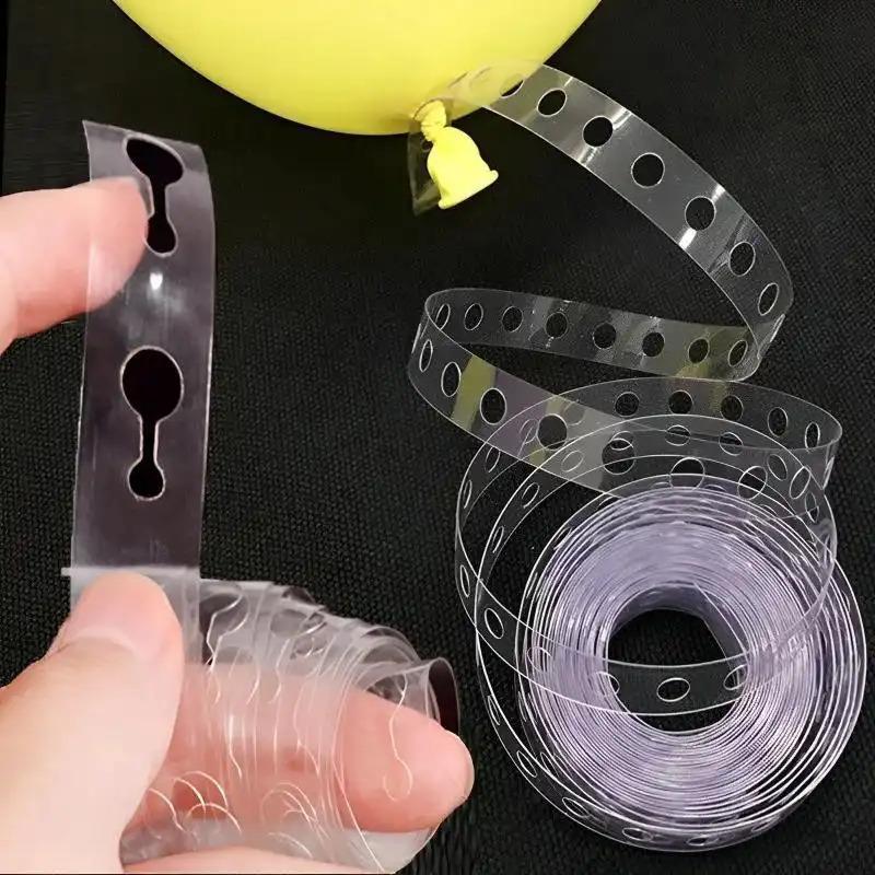 Balloon Arch Strip Double Hole Tape Strip Balloon Decorating Arch Garland Strips Kit for Wedding Birthday Christmas Valentines