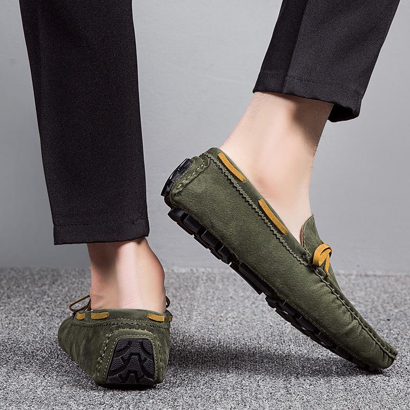Men's Suede Tassel Slip-On Loafers, Formal & Casual Lightweight Moccasins, Plus Size Available