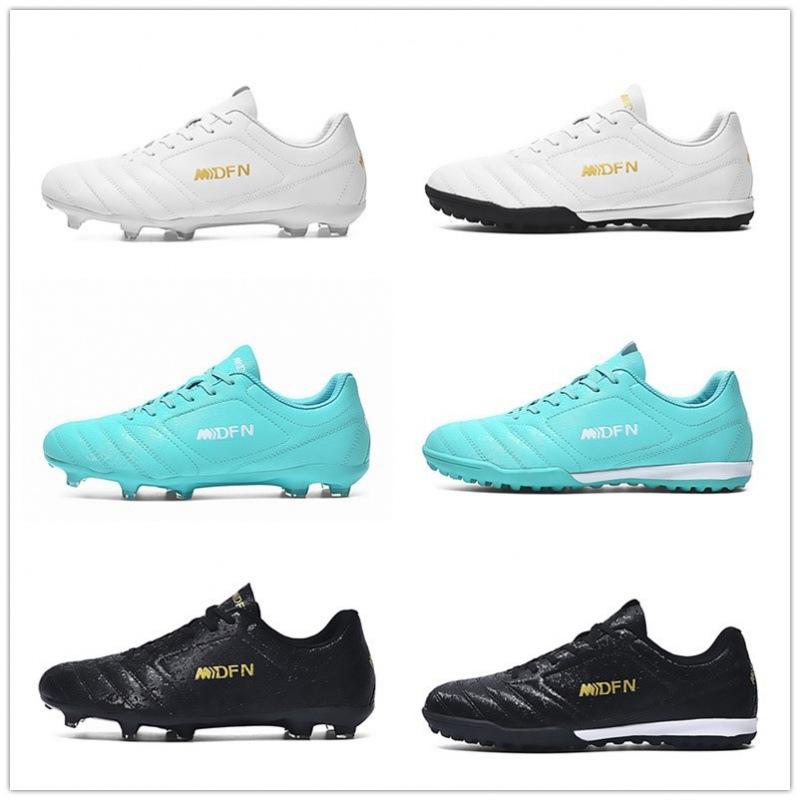 Large Size Low Top Football Boots Men's AG Long Spikes TF Broken Nails Student Training Shoes Children Adult Football Boots Foreign Trade