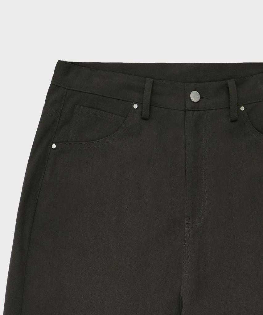 GLW Cotton Curved Pants Charcoal