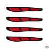 4Pcs Car Door Edges Rearview Mirror Guard Strip Protector Anti-collision waterproof Car Stickers Car Accessories Exterior