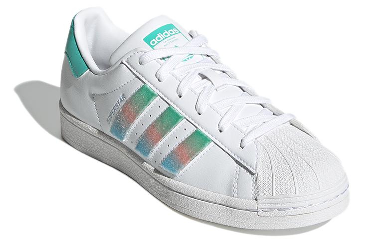 adidas Originals Superstar For White/Green/Blue Women's GZ2798
