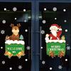 Autocolante Festive de Sărbători: Decor Static pentru Uși și Ferestre de Sticlă pentru Crăciun și Anul Nou