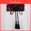 Ceinture Étroite Brodée Ethnique Hanfu Rétro Large Ceinture Accessoire de Robe Décoratif