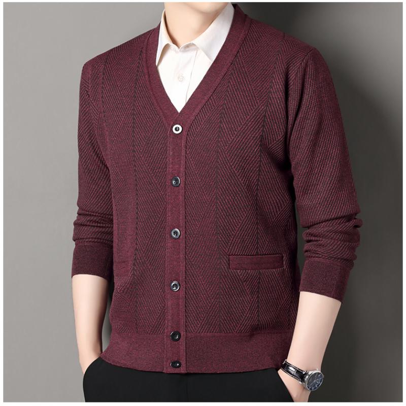 

Мужская мода Повседневные кардиганы и свитера крупной вязки с открытой передней частью и длинными рукавами 4XL бордовый