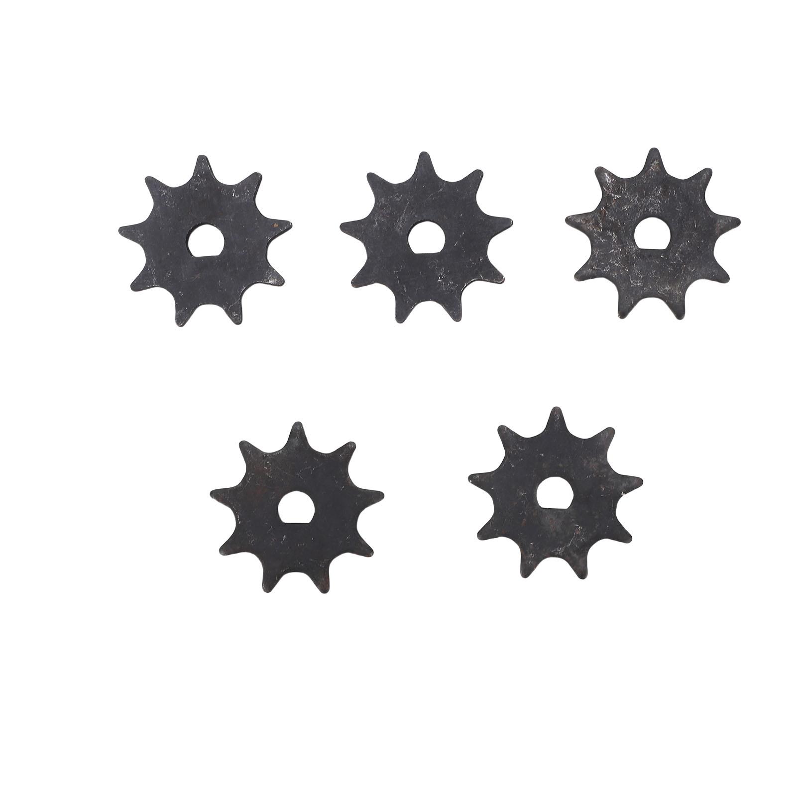 

5PCS 9T Chain Sprocket Steel D Hole Motor Engine Sprocket for MY1016 MY6812 High Speed Motor