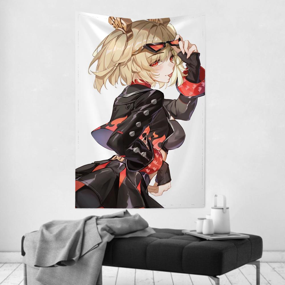 Bernice Animated Game Zenless Zone Zero Tapestry Room Decor Wall Cloth Party Hanging Background Room Decor Baby Room