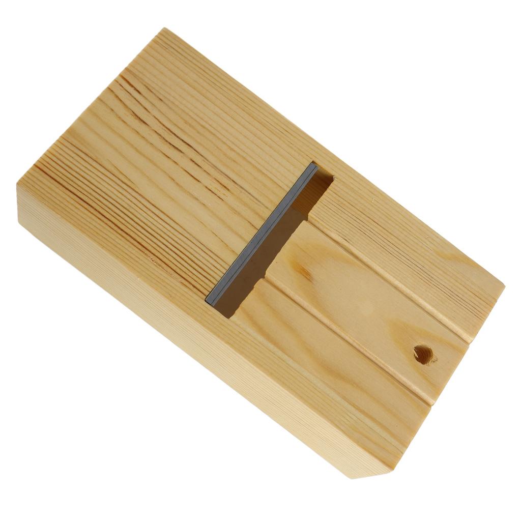 Soap Beveler DIY Adjustable Pine Wood Hand‑Made Soap Cutter Planer Trimming Tool