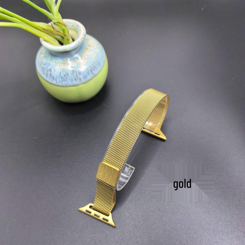 Damska opaska magnetyczna ze stali nierdzewnej w stylu mediolańskim do Apple Watch