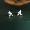 2022 Trendy 925 Sterling Silver Leaf Stud Earrings for Women: Sweet and Fresh Summer Style