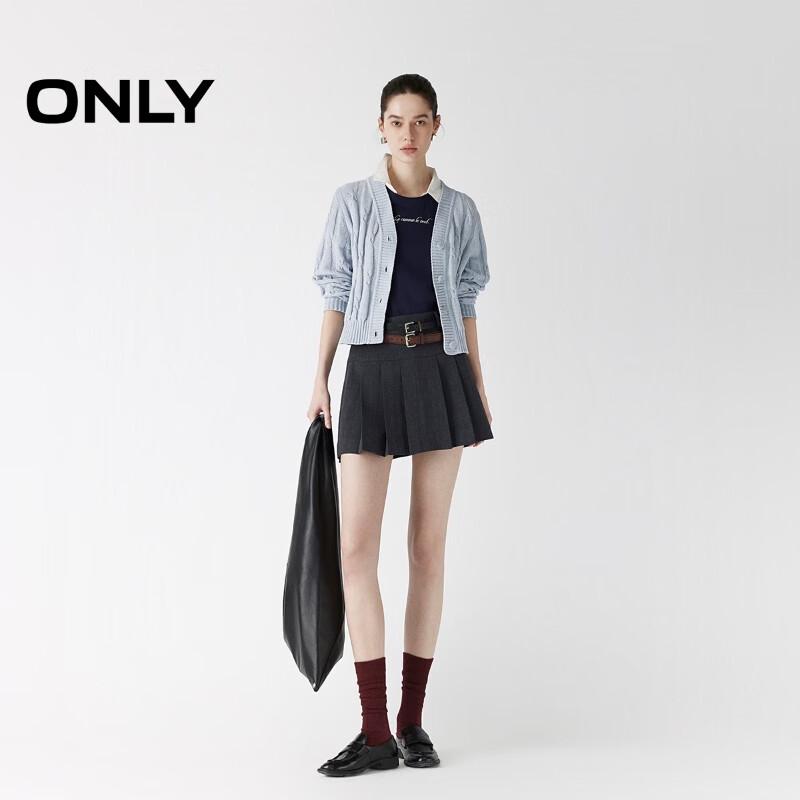 ONLY 2025 Women's V-Neck Drop Shoulder Cable Knit Cardigan