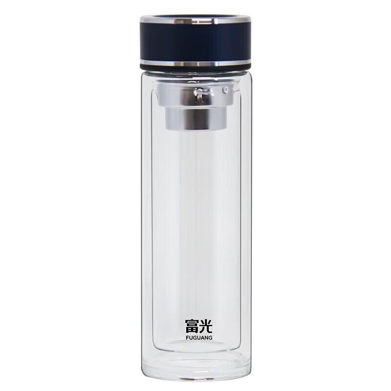 FUGUANG Mingzhi Double Wall Glass Tea Infuser Bottle