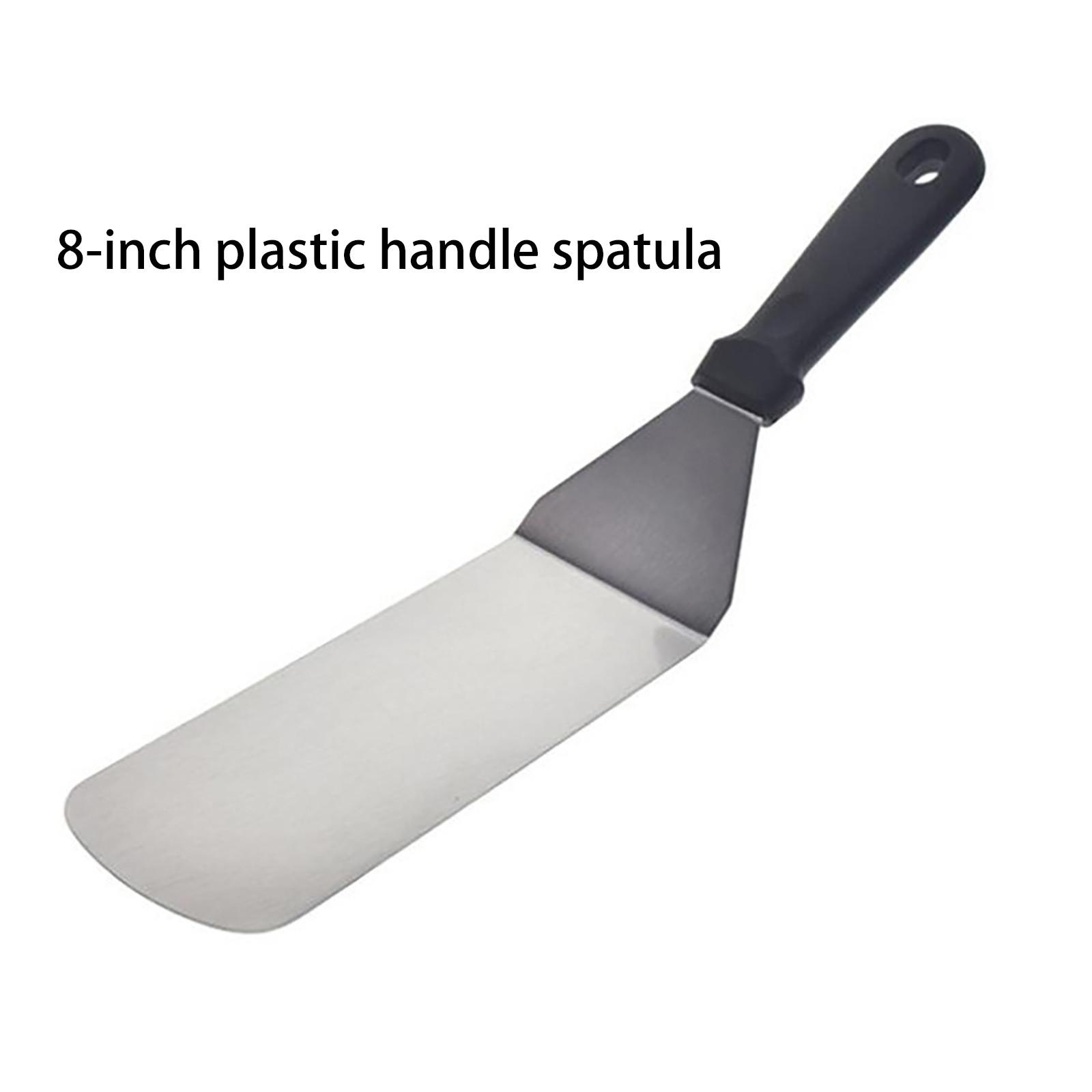Stainless Steel Plastic Handle Cooking Shovel Multifunctional Iron Plate Burning Shovel