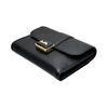 New COACH Grace Refined Pebbled Leather With Smooth Leather Accents Clutches Wallets Medium Size Women's Black CC059-IMBLK