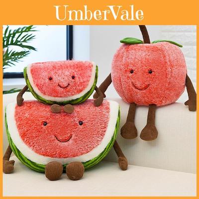 Soft And Long-lasting Watermelon Plush Toy Adorable Fruit Shaped Pillow For Kids And Adults