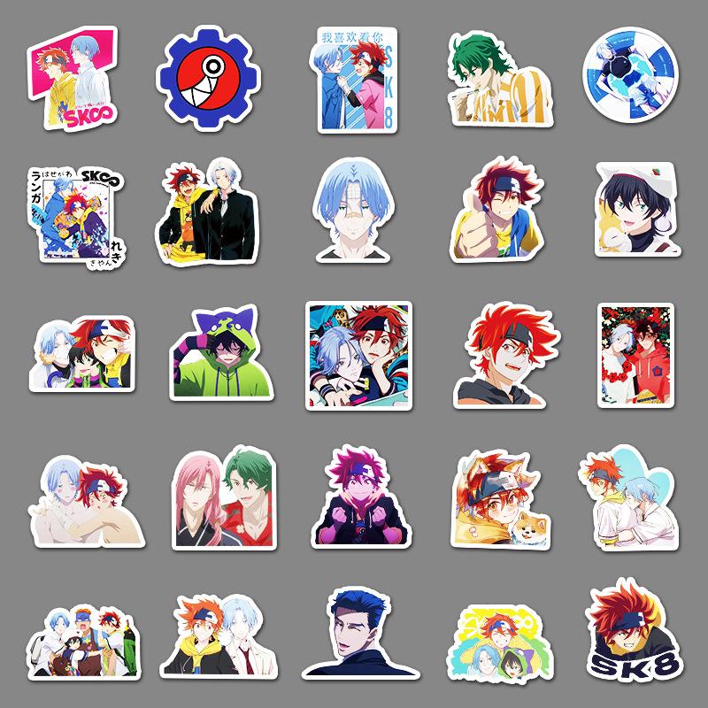 50 Cartoon Japanese Cartoon Creative Graffiti Notebook Hand Account Suitcase Refrigerator Decoration Stickers