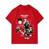 T-shirt Homme 100% Coton Col Rond Manches Courtes, Malachi Barton Rétro Vintage Impression Graphique Décontracté Confortable Quotidien pour 2025 Mode de Rue L