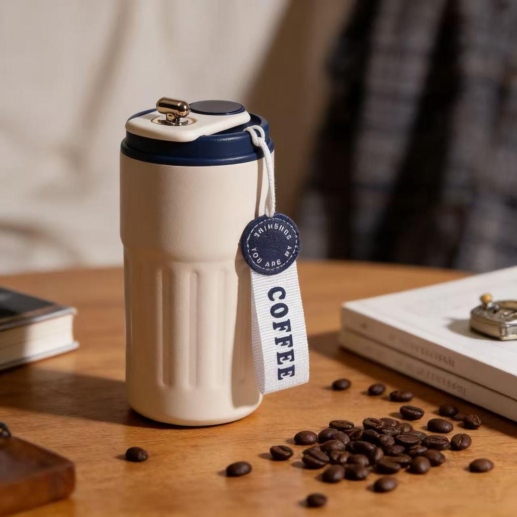 316 Edelstahl Smarte Isolierte Tragbare Trinkbecher mit Trageseil