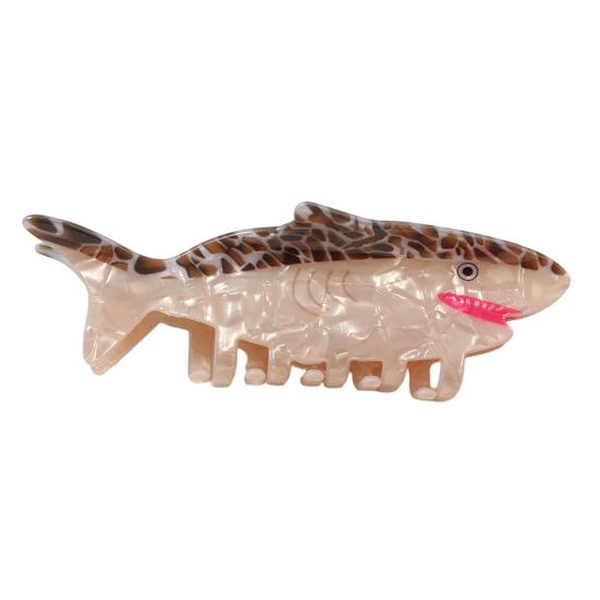 

Hair Claw Marine Shape Animal Hair Clip Back Head Anti-slip Teeth Strong H