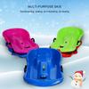 Plastic Snow Sled Snow Speeder Sled With Pull Rope Kid Downhill Sprinter Toboggan Snow Sled Solid Snow Sled for Winter Sport