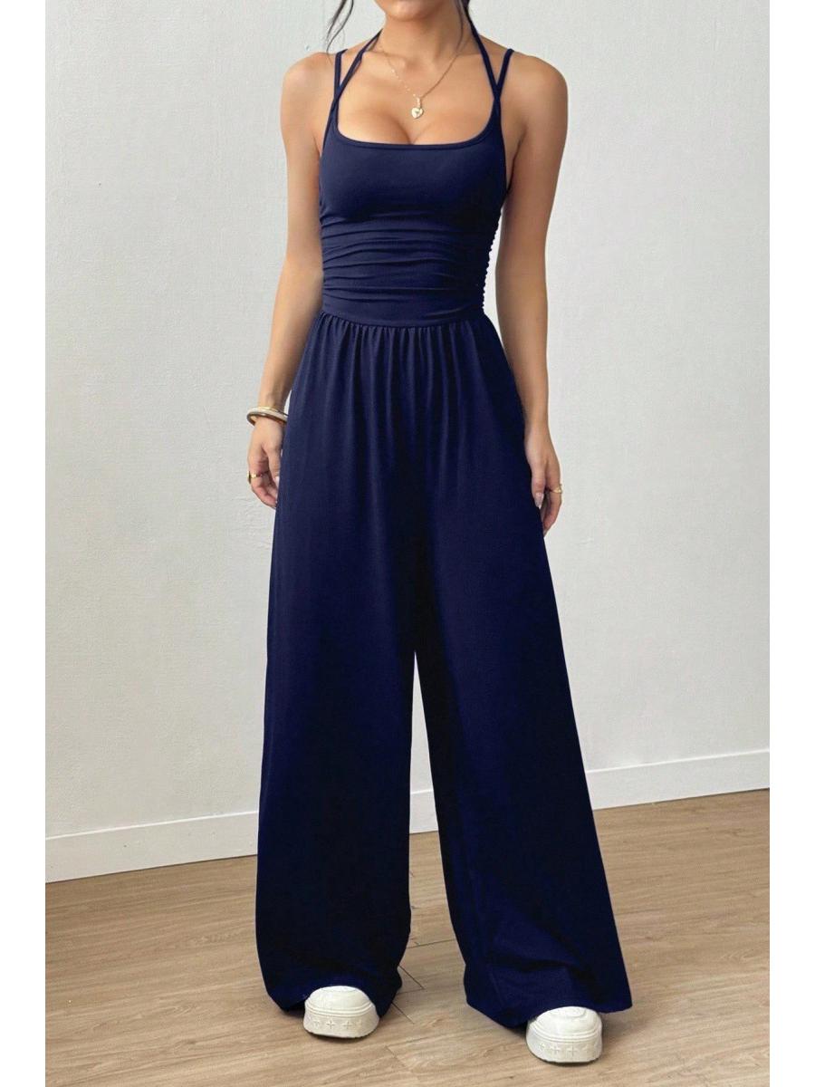 

2026 Spring/Autumn Europe & US Jumpsuit: Casual, Comfortable Travel & Daily Wear S темно-синий