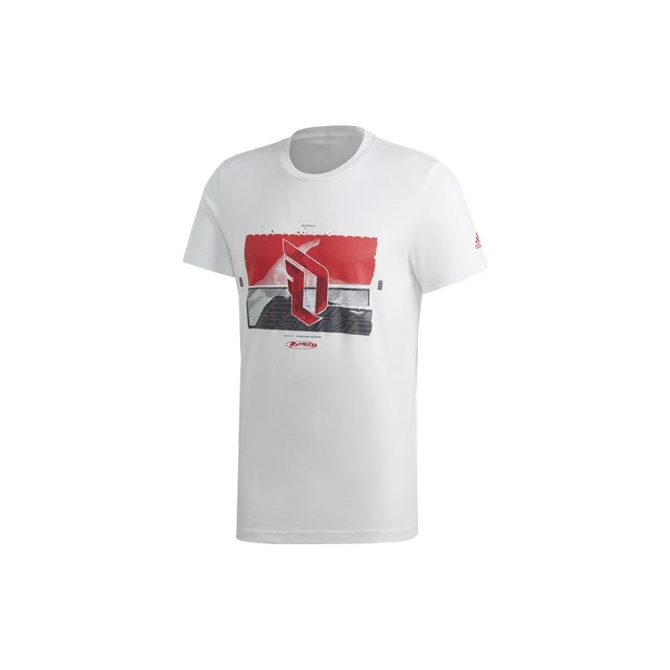 adidas Pattern Printing Short Sleeve White Men s GD6598 M
