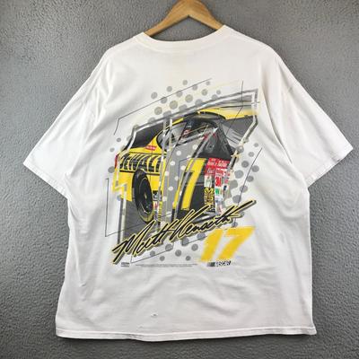 T-ShirtVintage Matt Kenseth #17 NASCAR Racing T-Shirt M&O Knits White XXL