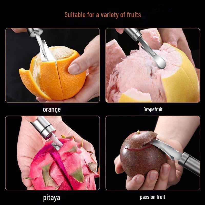 Fruit Peeler & Divider: Safe Orange and Pomelo Knife