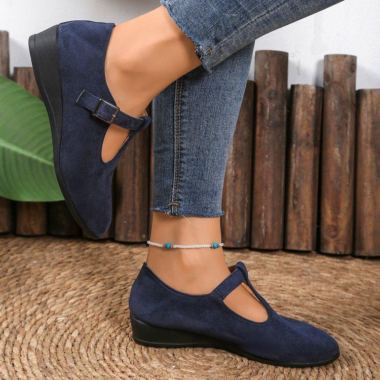 Spring Pointed Wedge Heel Single Women's  Shoes