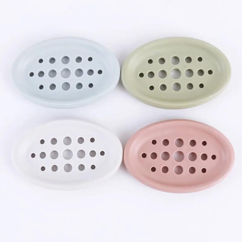 Non-slip Soap Holder Dish Bathroom Shower Storage Plate Stand Hollow Dishes Openwork Soap Dishes Soap Box